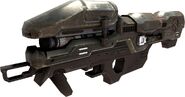 The M6 Spartan Laser as it appears in Halo 3.