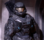 Basic SPARTAN-III Mark-V armor, as seen in Halo: Reach.