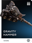 The REQ card of the Gravity Hammer in Halo 5: Guardians.