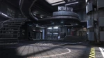 A monitoring room in the orbital station on top of the tether.