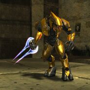 Un Elite Zealot en Arnés de Combate, como se ve en Halo 2