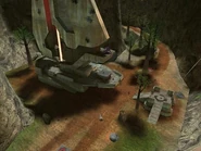 La base roja del mapa