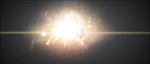 Infinty narrowly escaping The sun's supernova after Requiem's collision with the star.