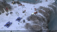  forces engage humans on the level .