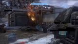 Halo 4 Spartan Laser after take down a Warthog.