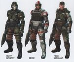 Render of different Halo 4 Marines Variants.