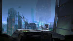 Concept art of the Halo 4 map Skyline.