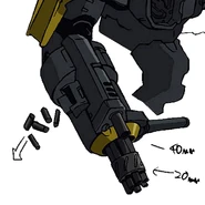 Eine Konzeptzeichnung der Waffe