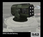 Infinity Missile Battery Concept art.