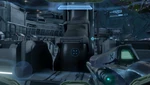 John-117 uses the Storm Rifle on the outer hull of the UNSC Forward Unto Dawn.