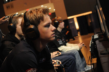 compLexity's third roster (LtR: FearItSelf, Victory X, Hysteria, and Amish Acorns) .