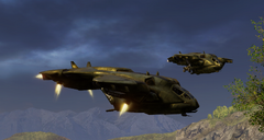 Raptor-Nine flying in formation with November-184.