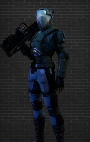 Though she lacked the resources to maintain a fully functional suit of SPI armor, Cassandra took pride in her gear and kept it in fighting condition.