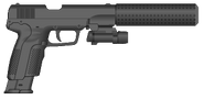 SP500 PDWS with a laser sight.