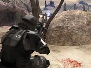 An ODST sharpshooter on Installation 00.