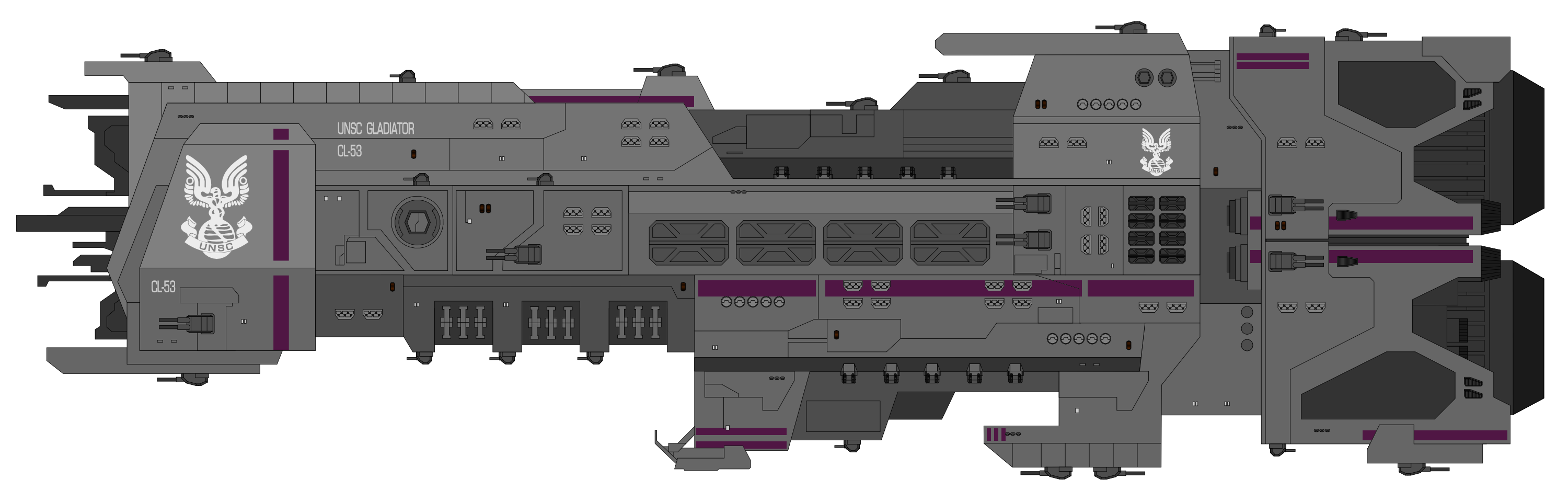 Gladiator Class Light Cruiser Halo Fanon Fandom - halo ship roblox