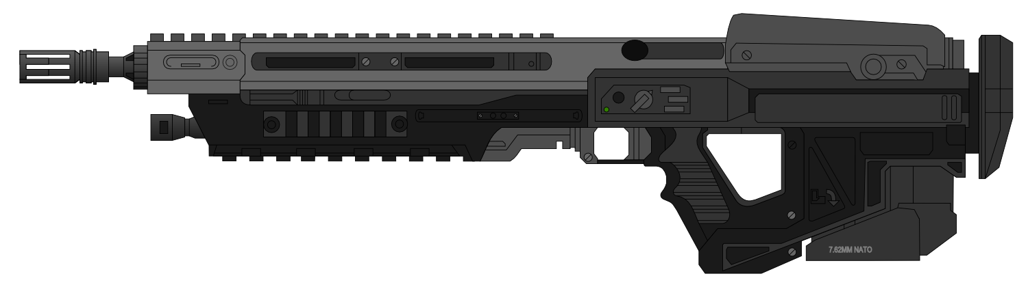 marine assault rifle drawings