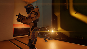 Combat Engineer Team 'Hammer' breach a sealed door