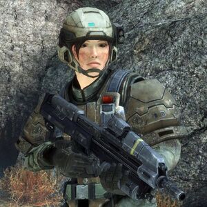 Female UNSC Marine