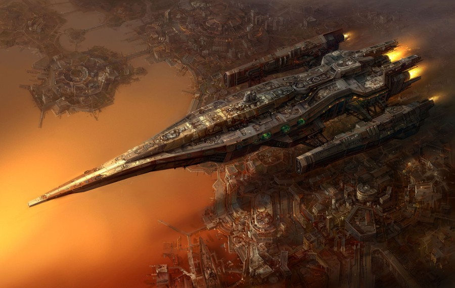 RavenGravy on X: Halo Infinite concept art depicting UNSC ships