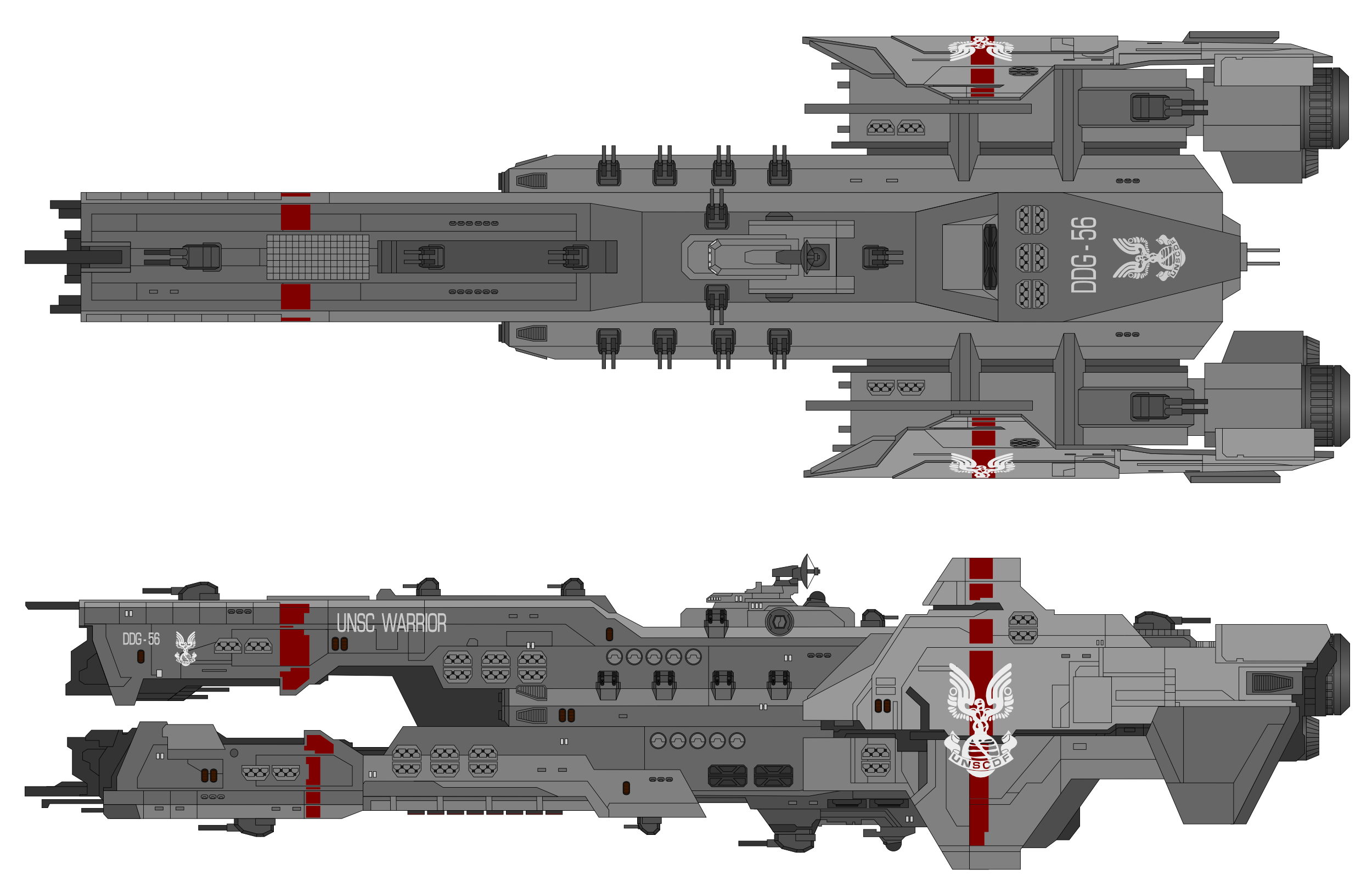 Warrior-class destroyer, Halo Fanon