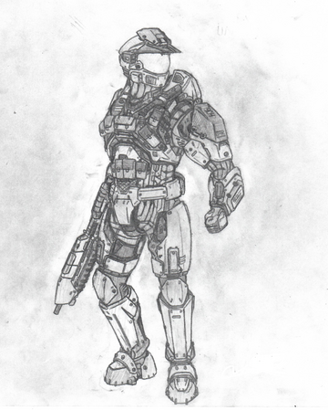 halo spartan sketch