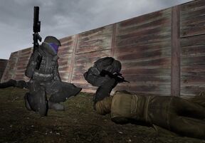 Venter takes cover while assaulting a rebel position on Crete.