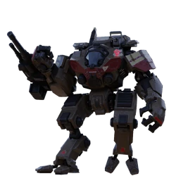 Ragna Aasen's highly modified Cyclops Mark III exoskeleton.