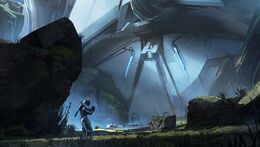 Cassandra prepares to enter the Forerunner structure near the landing site.