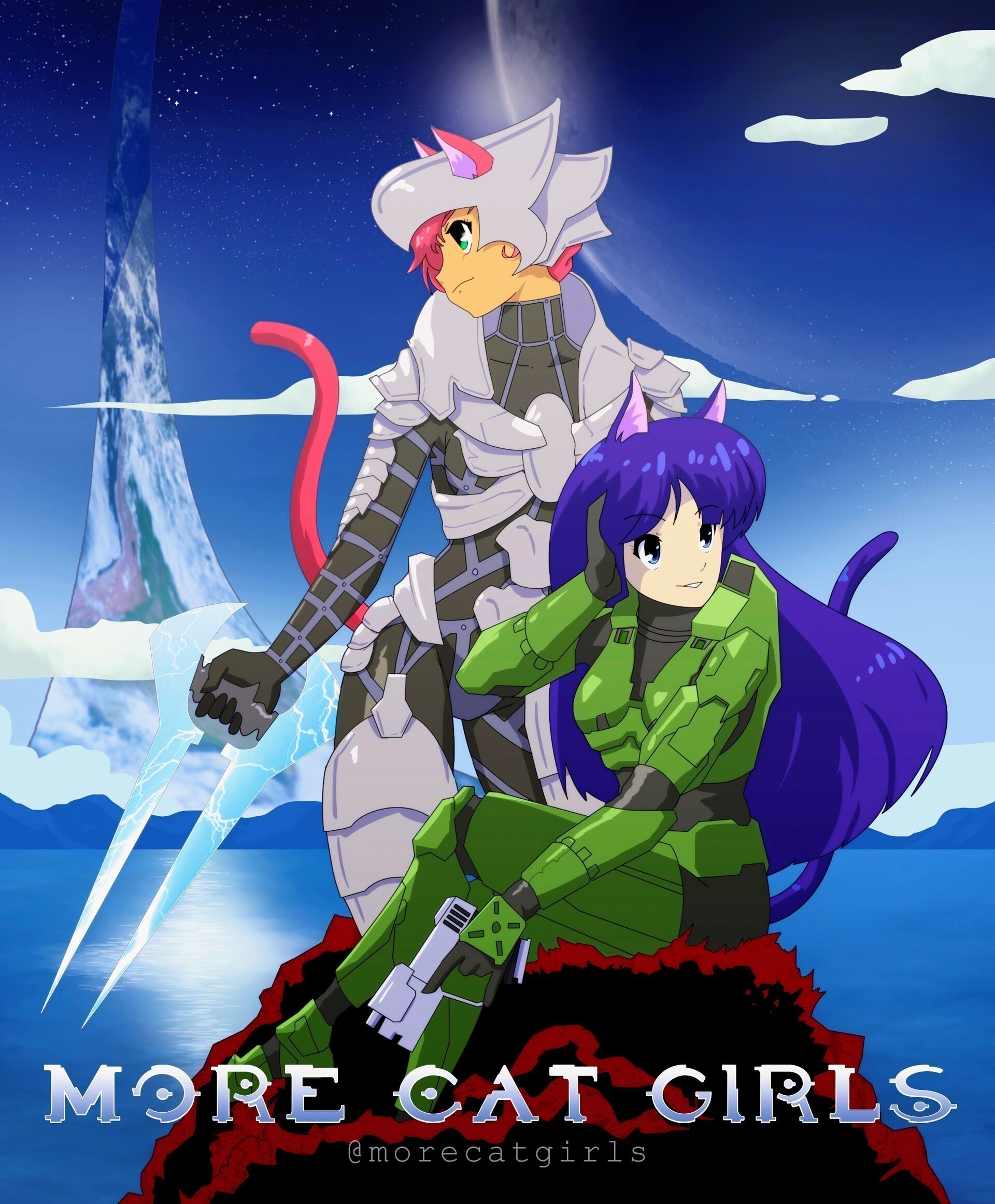 halo spartin anime girl