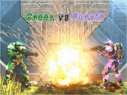 Green vs Purple Logo