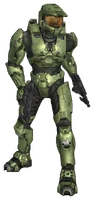 Мастер-старшина Джон-117, вооружённый двумя M7 в Halo 2.