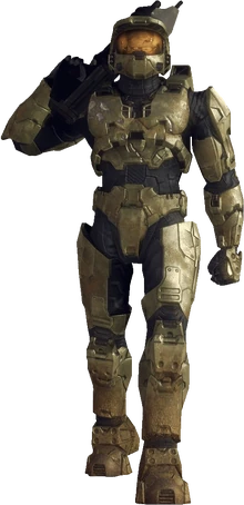 Джон-117, облачённый в броню "Мьеллнир" VI модели.