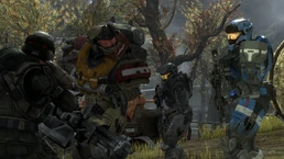 Спартанцы встречают капрала Трэвиса.