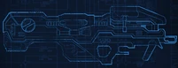 Схематичное изображение лазера из Halo 3.