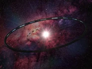 Мир-Кольцо из одноимённых романов Ларри Нивена.