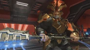 Бассус готовится к бою с Джоном-117.
