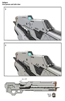 Концепт-арт рельсотрона.