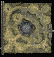 Вид карты сверху.