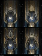 Концепт-арт деталей вокруг дверных проемов.