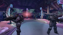 Морпехи огневой команды «Чарли» на мостике.