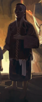 Чакас после того, как помог освободить Наставника из склепа.