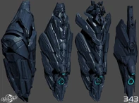 3D-модель корабля без наложенных текстур.