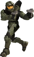 Джон-117, вооружённый двумя магнумами M6G в Halo 3.