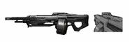 Завершенный концепт-арт M739 SAW для Halo 4.