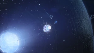 Наземные войска ККОН приступают к штурму Реквиема через его портал.