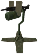 Пулемет M247, установленный на турели.