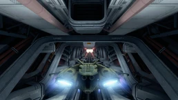 «Пеликан» в катапульте готов к запуску.