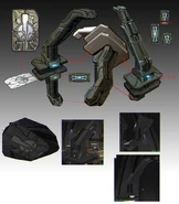 Концепт-арт для вращающейся платформы в комнате управления.