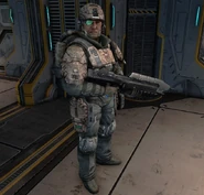 Морской пехотинец с М1 в Halo: Combat Evolved Anniversary.